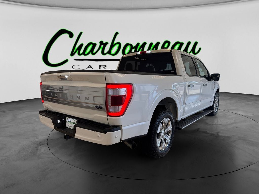 Used 2021 Star White Metallic Tri-Coat Ford Platinum image 5