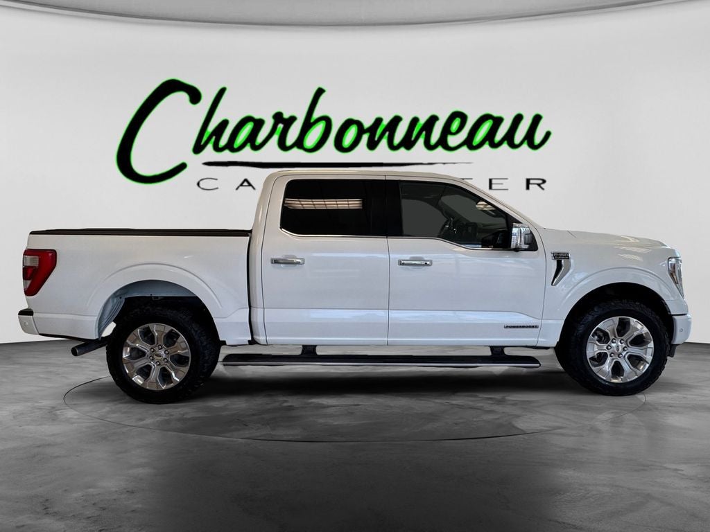 Used 2021 Star White Metallic Tri-Coat Ford Platinum image 6