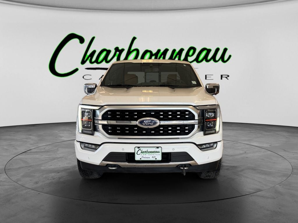 Used 2021 Star White Metallic Tri-Coat Ford Platinum image 8