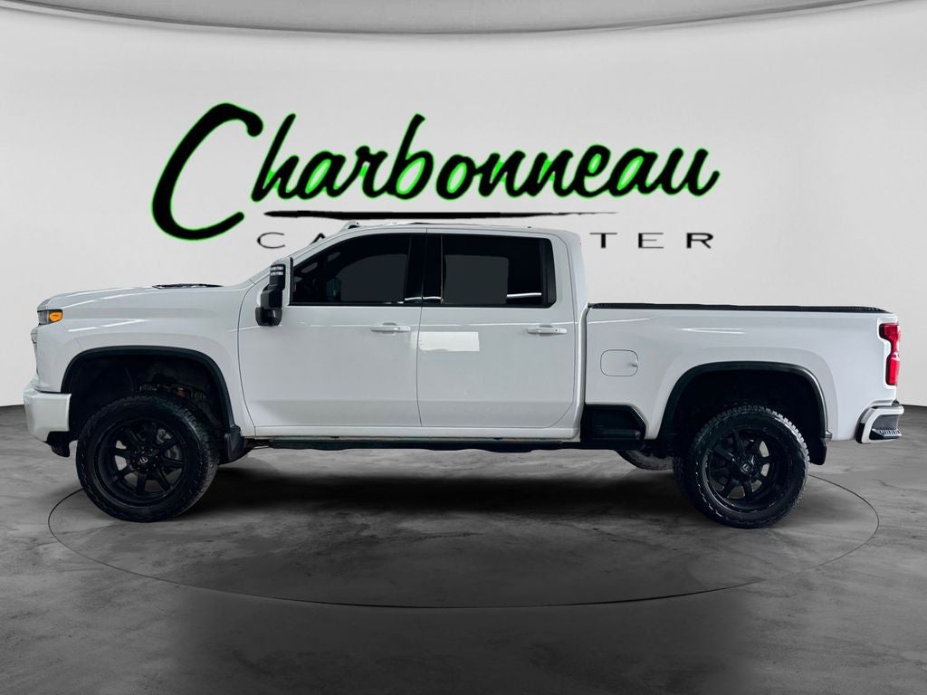 Used 2020 Summit White Chevrolet 4WD Crew Cab Standard Bed High Country image 2
