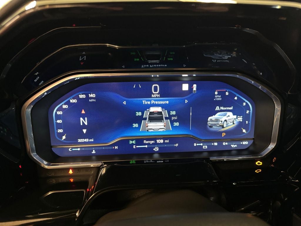 Used 2023 Iridescent Pearl Tricoat Chevrolet 4WD Crew Cab Short Bed High Country image 14