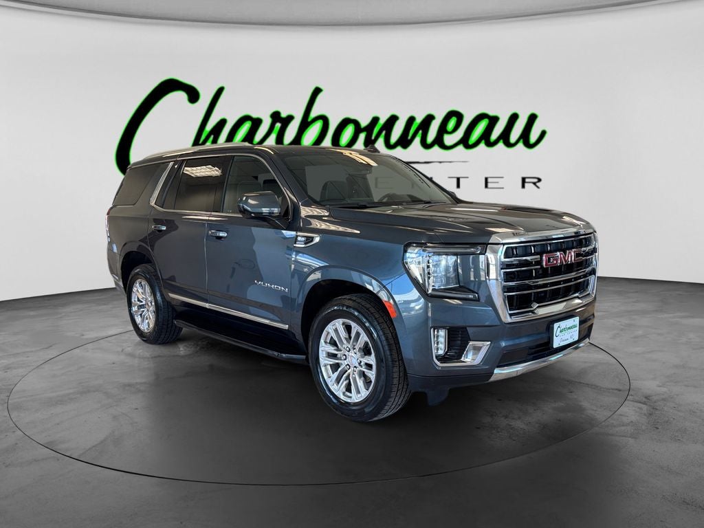 Used 2021 Dark Sky Metallic GMC 4WD SLT image 7