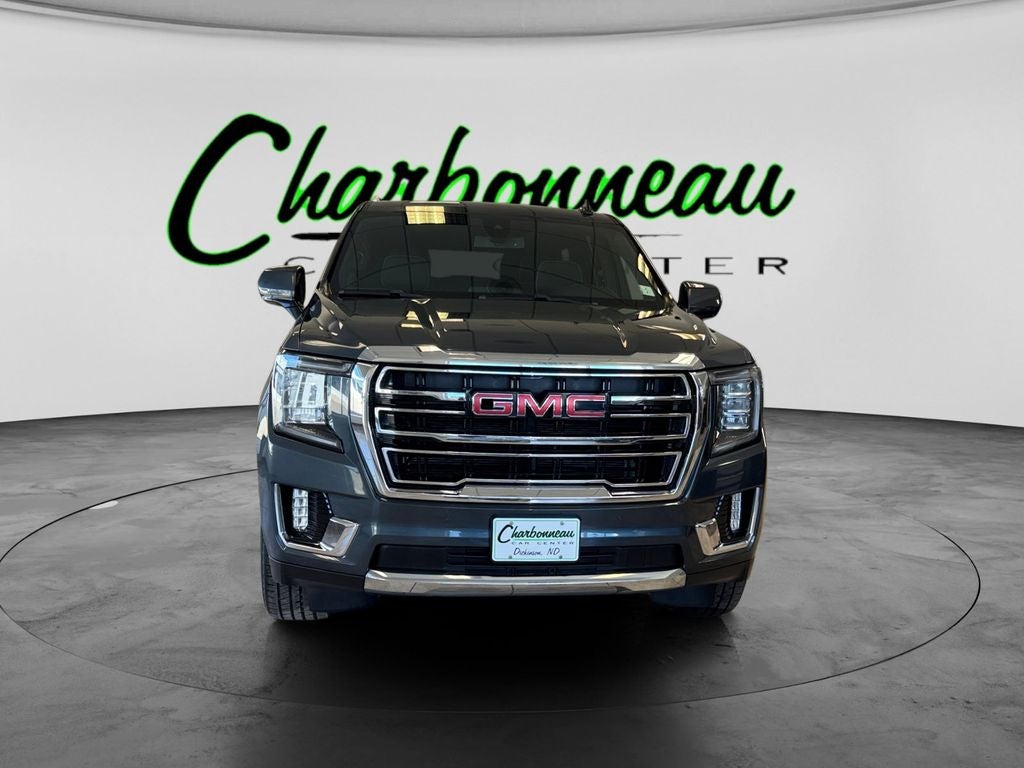 Used 2021 Dark Sky Metallic GMC 4WD SLT image 8