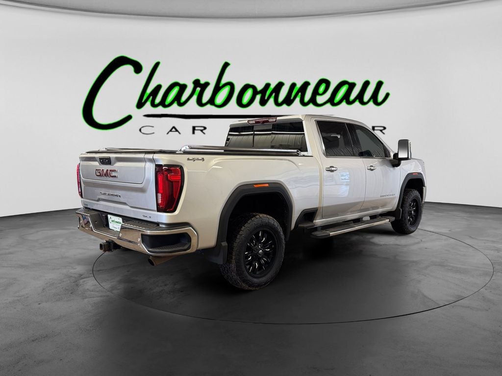 Used 2021 Quicksilver Metallic GMC 4WD Crew Cab Standard Bed SLT image 5