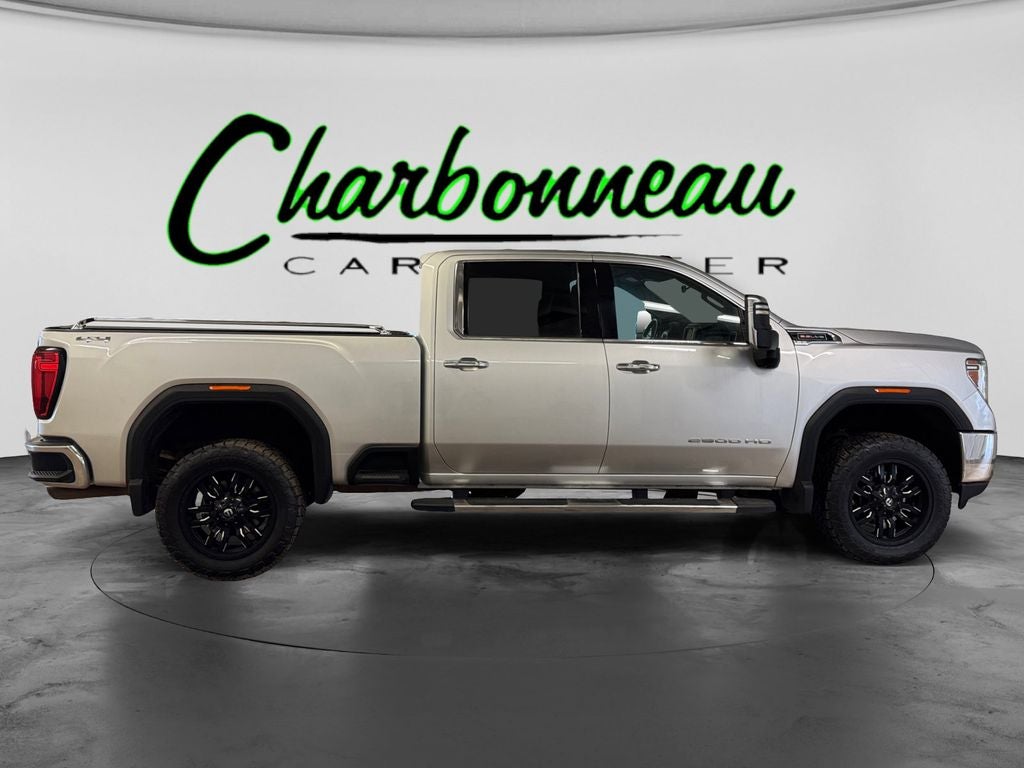 Used 2021 Quicksilver Metallic GMC 4WD Crew Cab Standard Bed SLT image 6