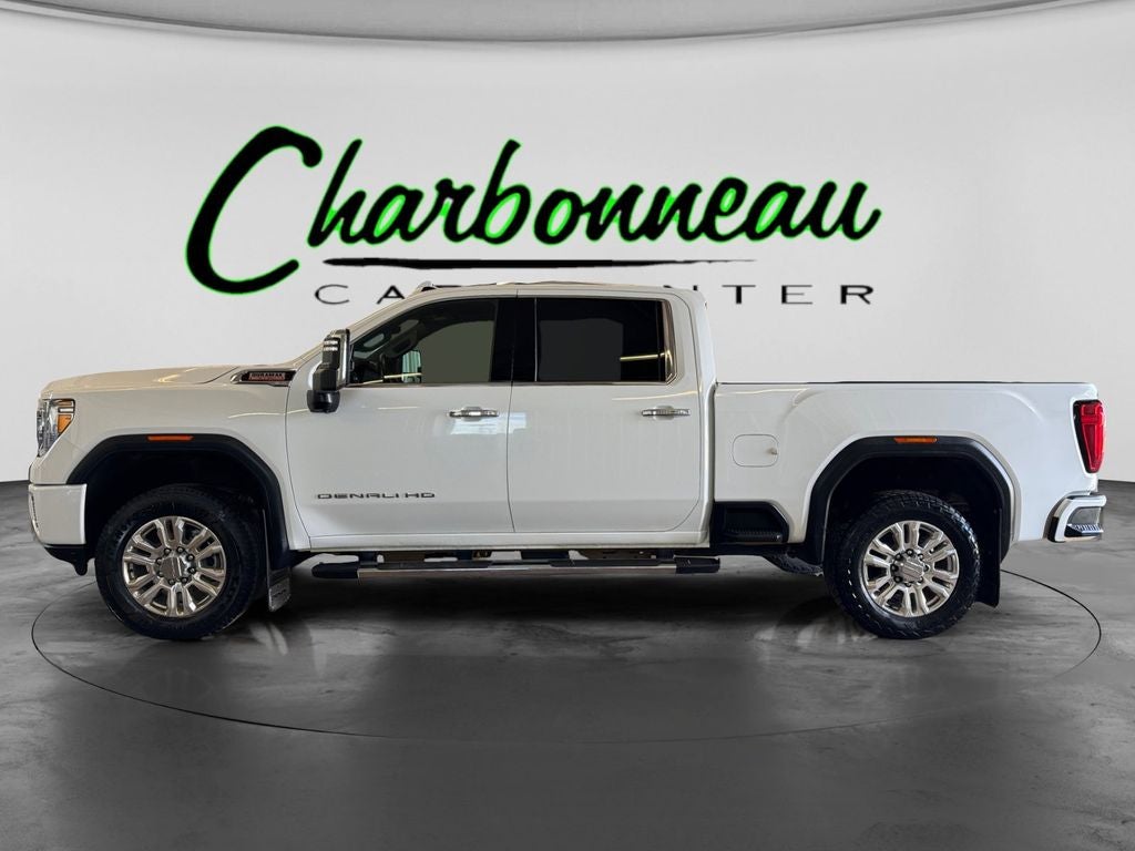 Used 2023 Summit White GMC 4WD Crew Cab Standard Bed Denali image 2
