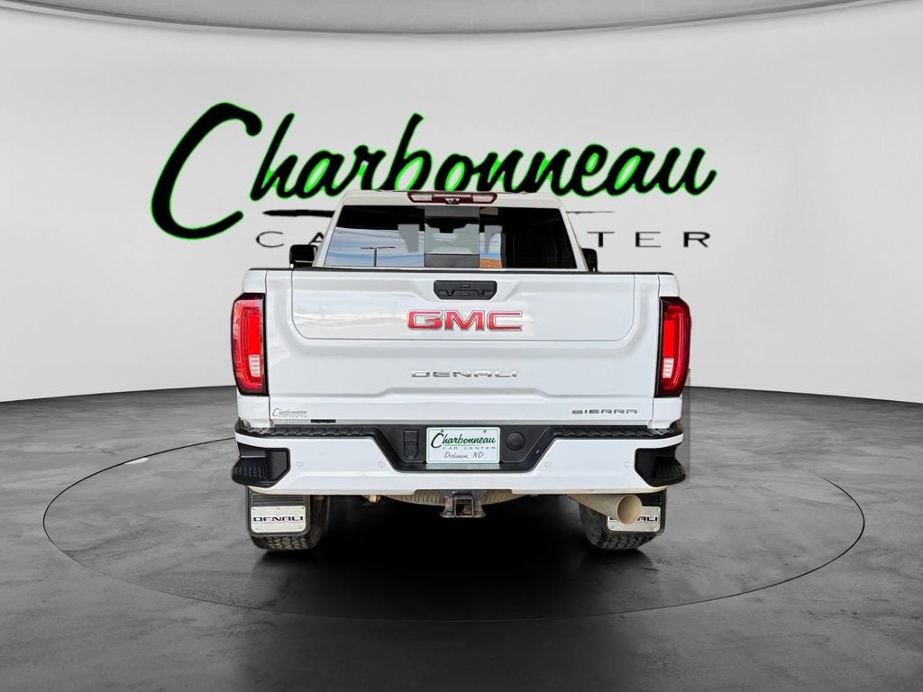 Used 2023 Summit White GMC 4WD Crew Cab Standard Bed Denali image 4