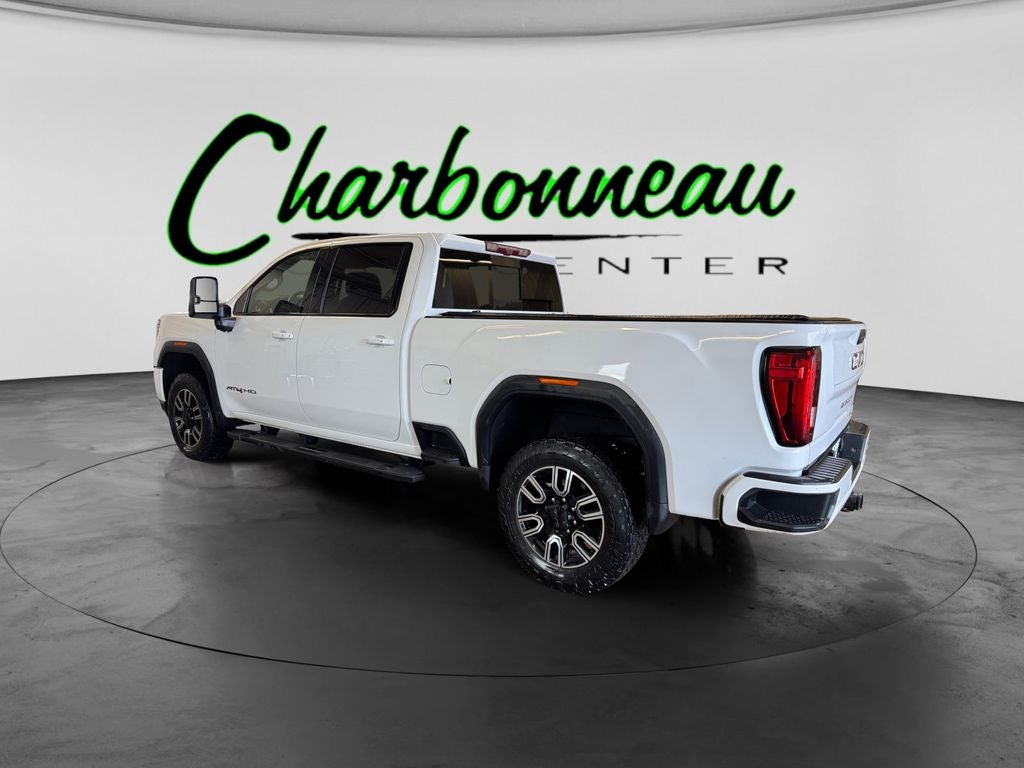 Used 2020 Summit White GMC 4WD Crew Cab Standard Bed AT4 image 3