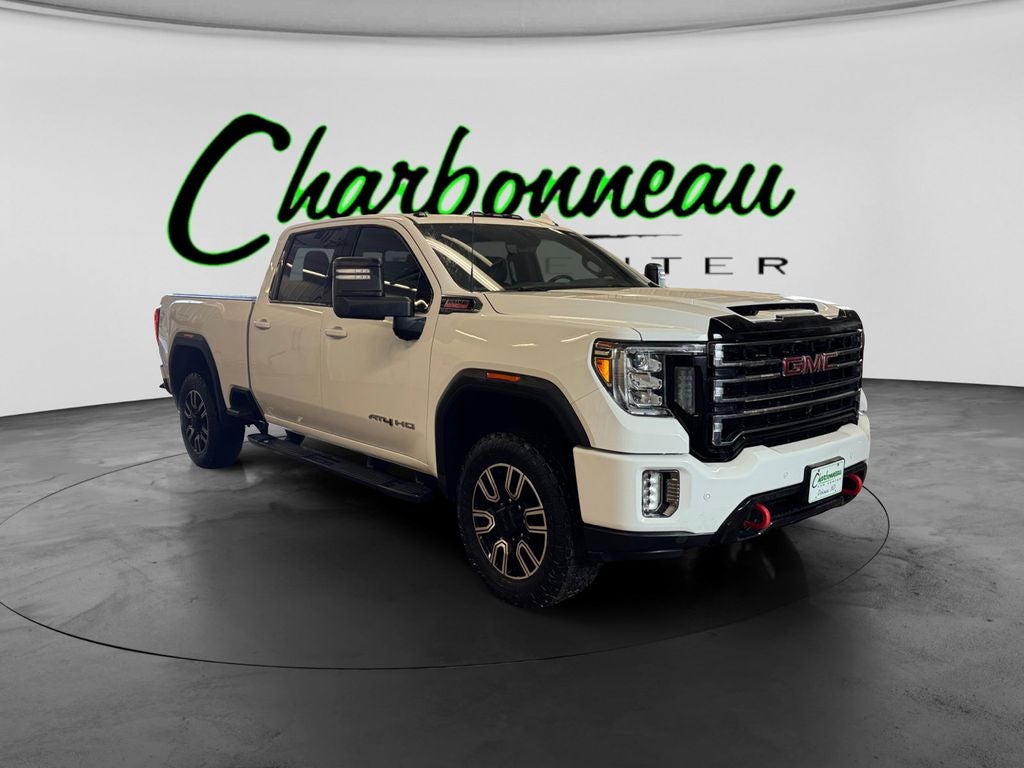 Used 2020 Summit White GMC 4WD Crew Cab Standard Bed AT4 image 7