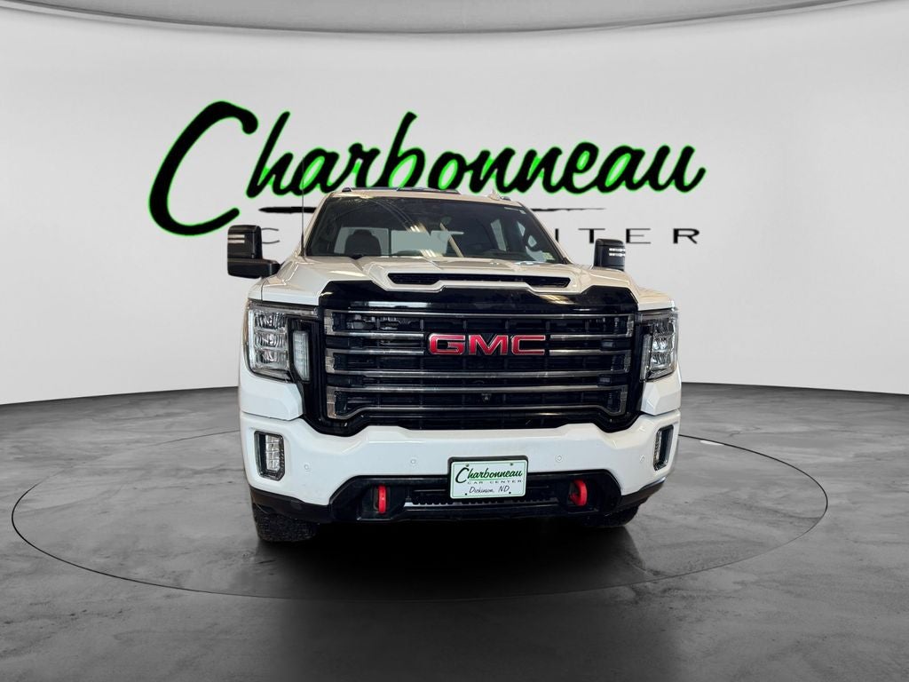 Used 2020 Summit White GMC 4WD Crew Cab Standard Bed AT4 image 8