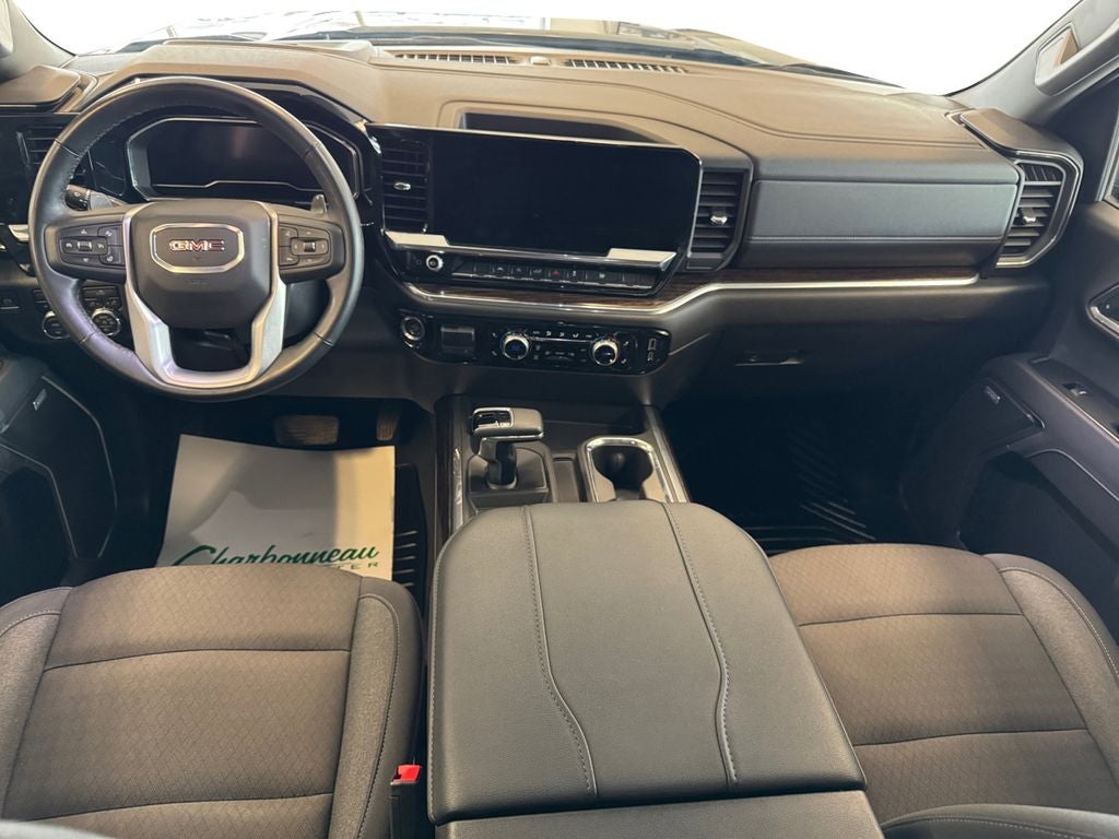 Used 2025 Onyx Black GMC 4WD Double Cab Standard Box Elevation with 3SB image 12