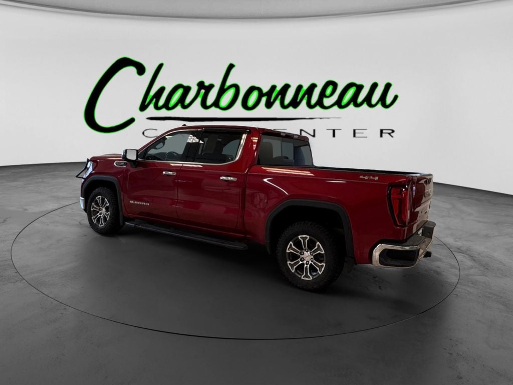 Used 2021 Cayenne Red Tintcoat GMC 4WD Crew Cab Short Box SLT image 3