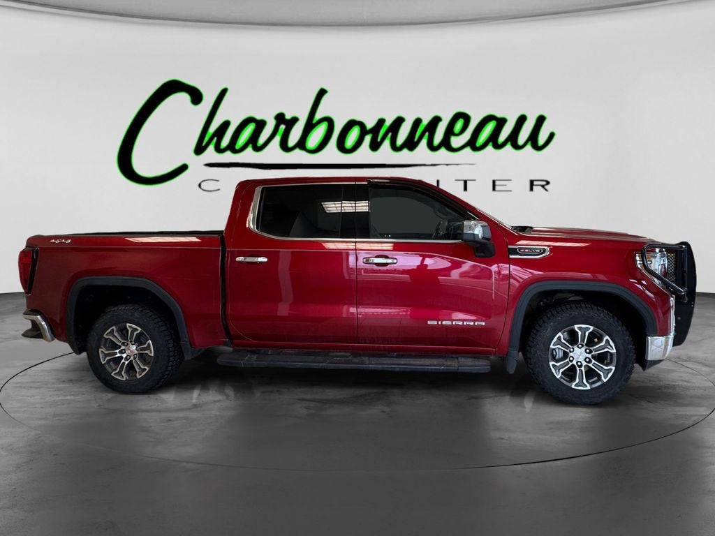 Used 2021 Cayenne Red Tintcoat GMC 4WD Crew Cab Short Box SLT image 6