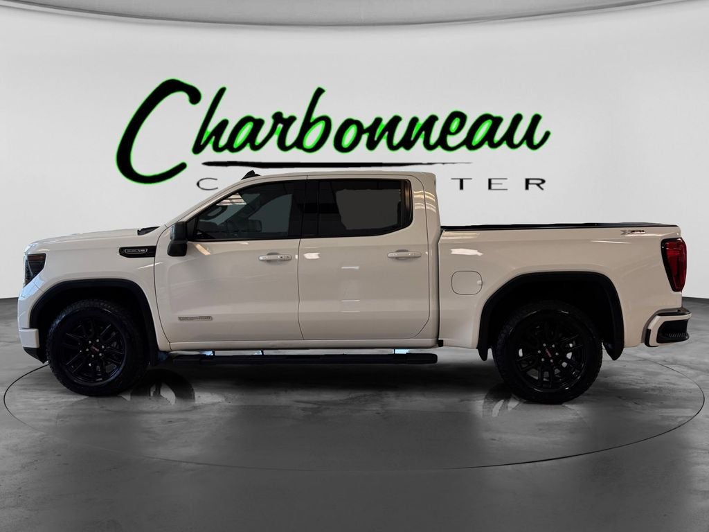 Used 2023 Summit White GMC 4WD Crew Cab Short Box Elevation with 3SB image 2