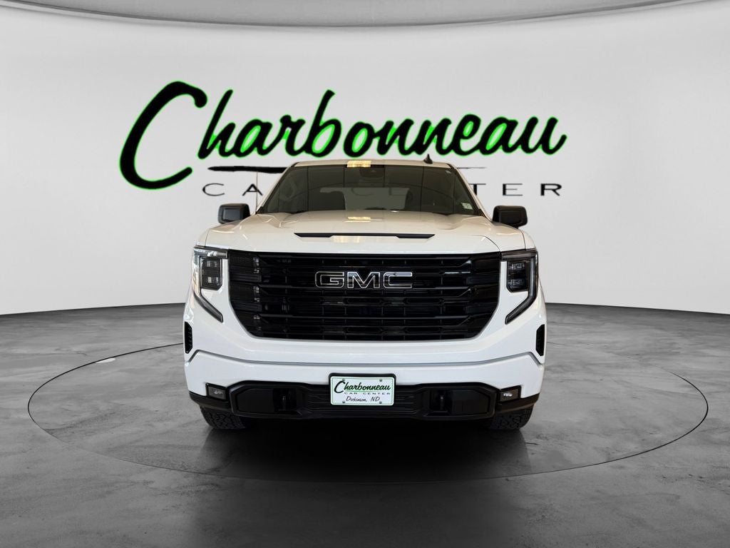 Used 2023 Summit White GMC 4WD Crew Cab Short Box Elevation with 3SB image 8