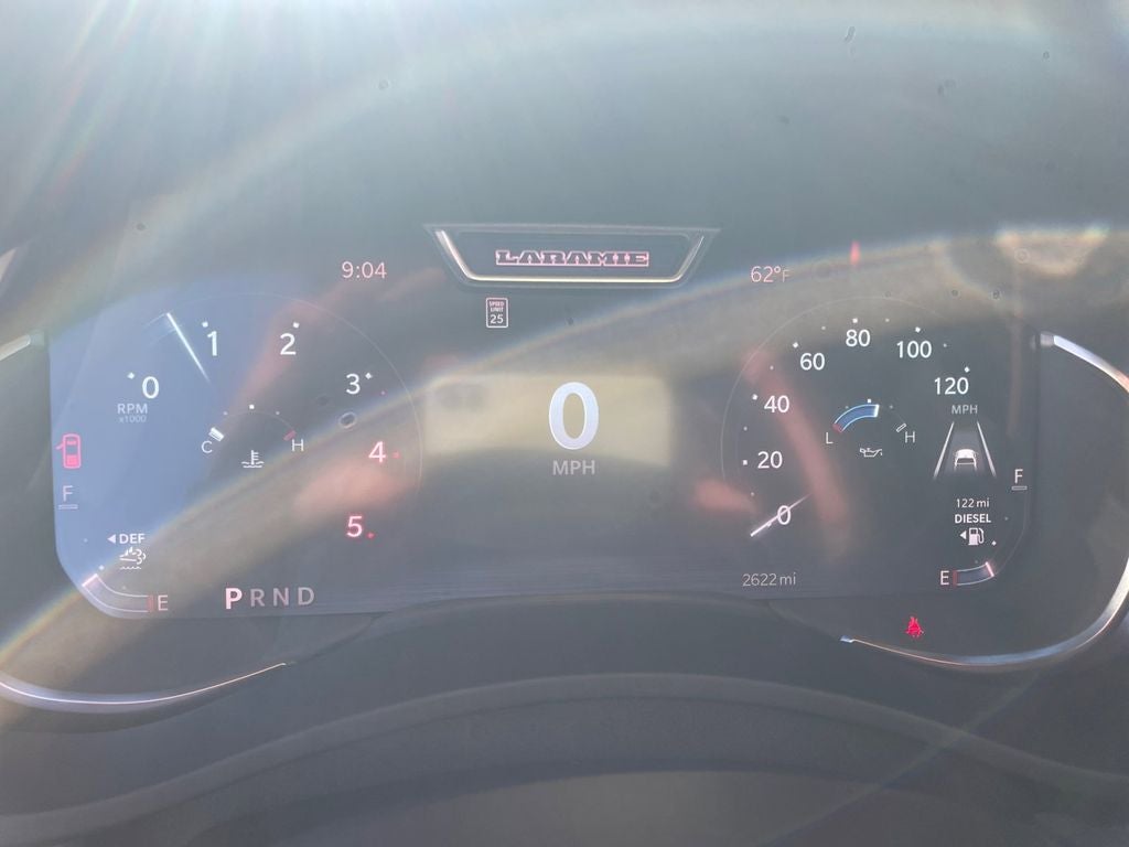 Used 2025 Diamond Black Crystal Pearlcoat RAM Laramie Crew Cab 4x4 8