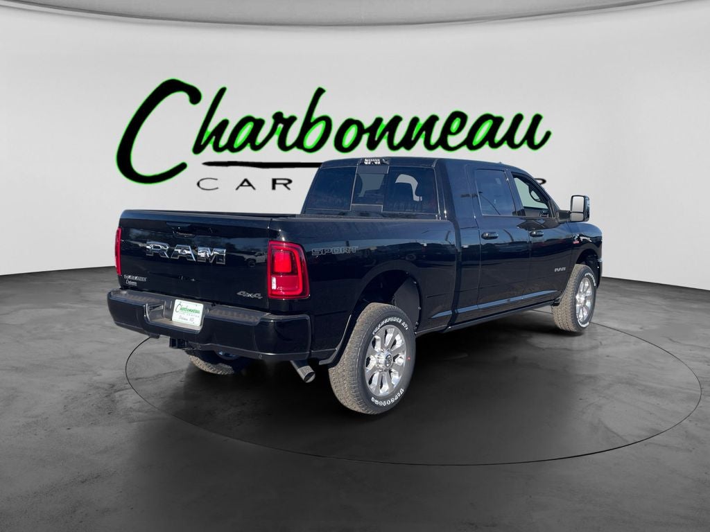 New 2026 Diamond Black Crystal Pearl-Coat Exterior Paint RAM RAM 2500 LARAMIE MEGA CAB 4X4 6