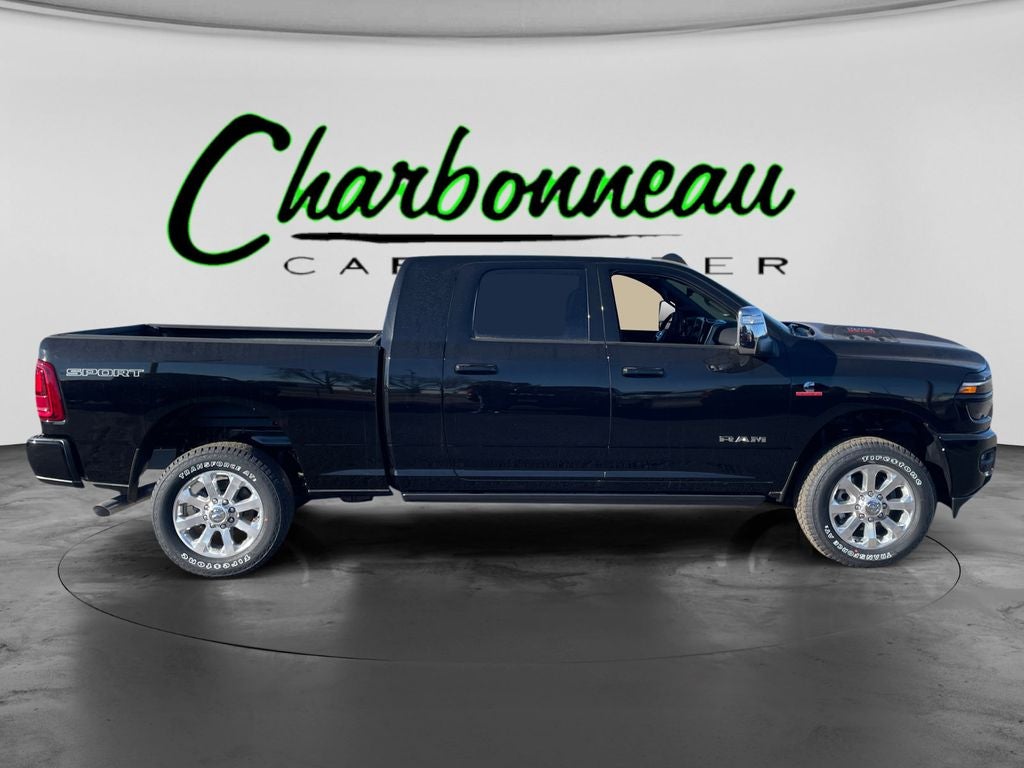 New 2026 Diamond Black Crystal Pearl-Coat Exterior Paint RAM RAM 2500 LARAMIE MEGA CAB 4X4 6