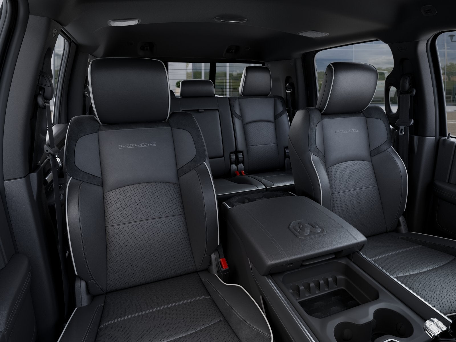 New 2025 Bright White Clear-Coat Exterior Paint RAM RAM 3500 LARAMIE MEGA CAB 4X4 6