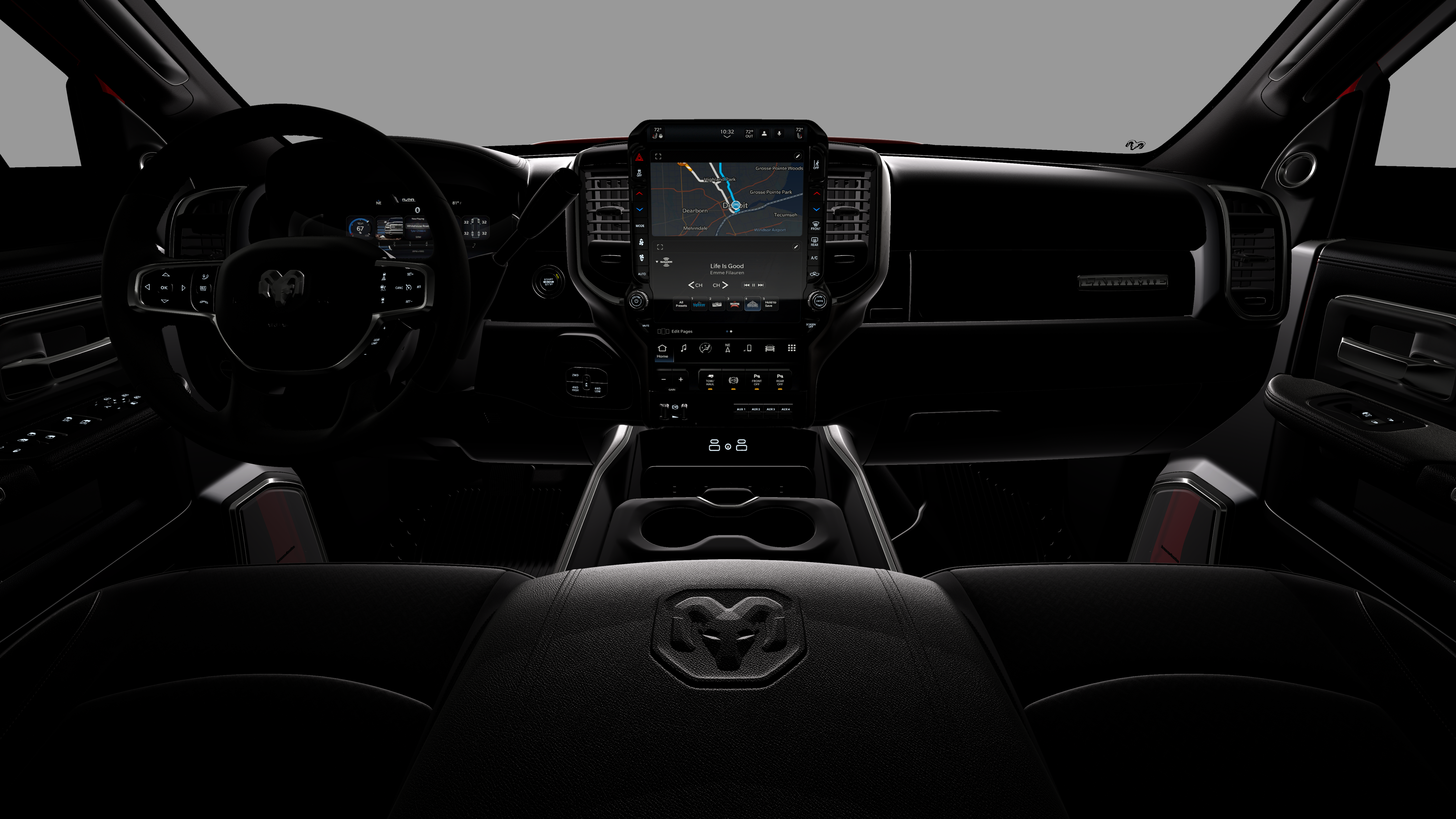 New 2026 Molten Red Pearl-Coat Exterior Paint RAM RAM 3500 LARAMIE MEGA CAB 4X4 6