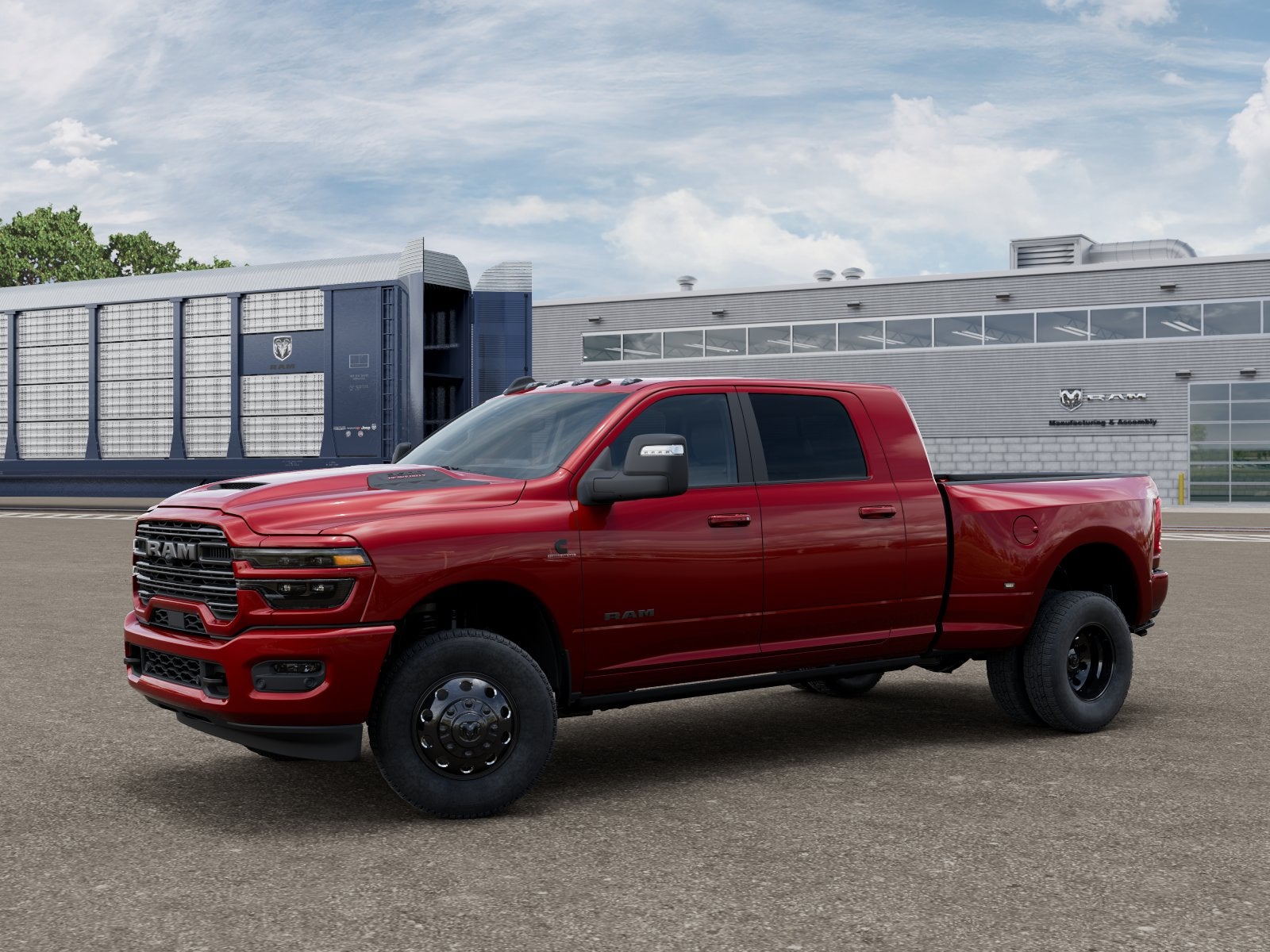New 2026 Molten Red Pearl-Coat Exterior Paint RAM RAM 3500 LARAMIE MEGA CAB 4X4 6