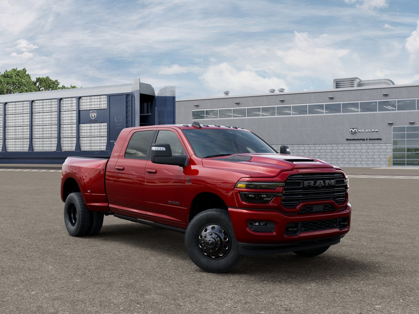 New 2026 Molten Red Pearl-Coat Exterior Paint RAM RAM 3500 LARAMIE MEGA CAB 4X4 6