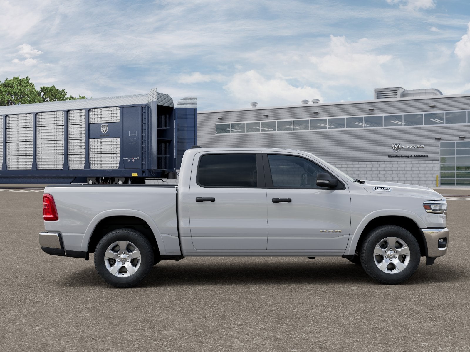 New 2026 Bright White Clear-Coat Exterior Paint RAM RAM 1500 BIG HORN CREW CAB 4X4 5