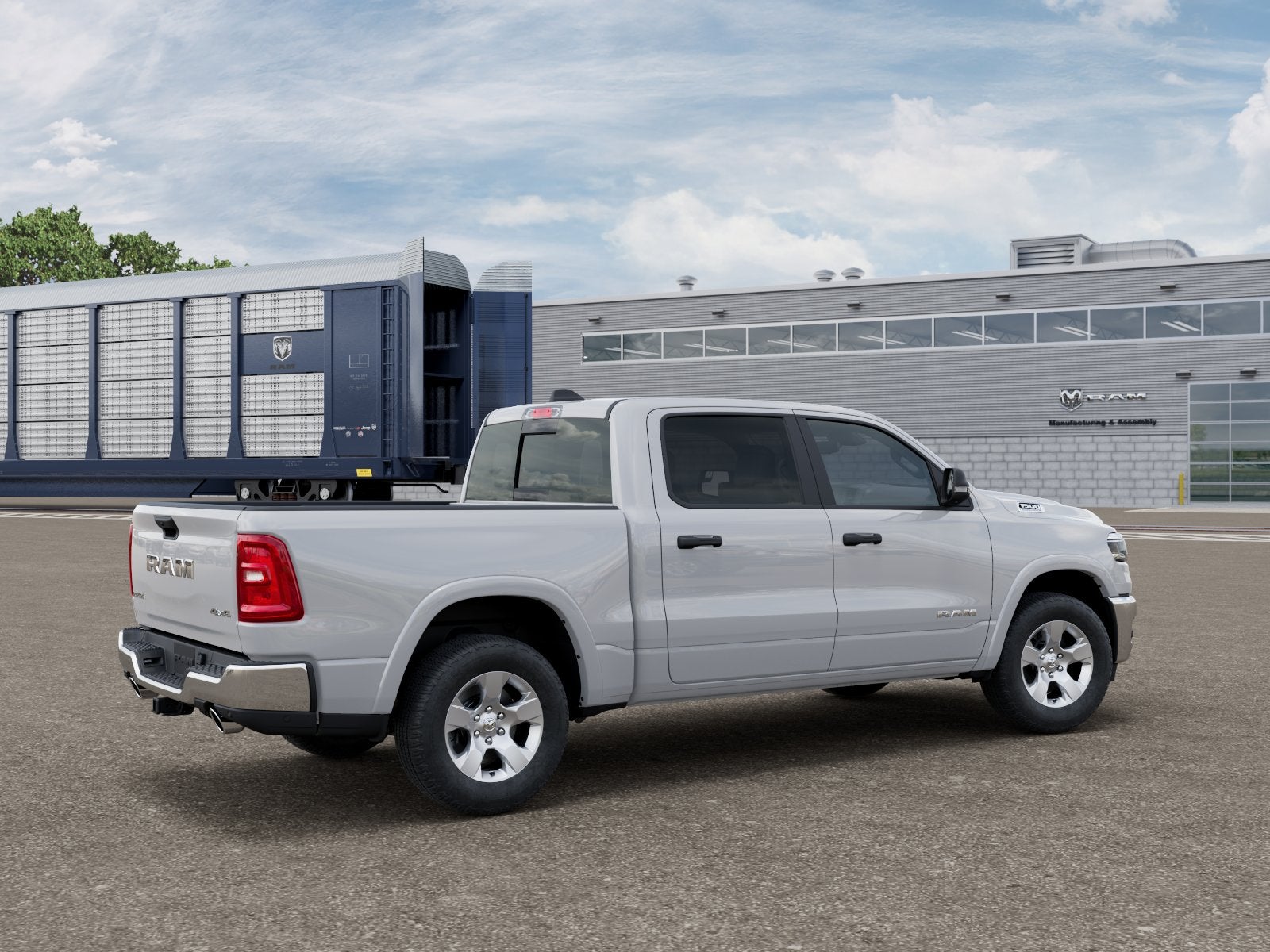 New 2026 Bright White Clear-Coat Exterior Paint RAM RAM 1500 BIG HORN CREW CAB 4X4 5