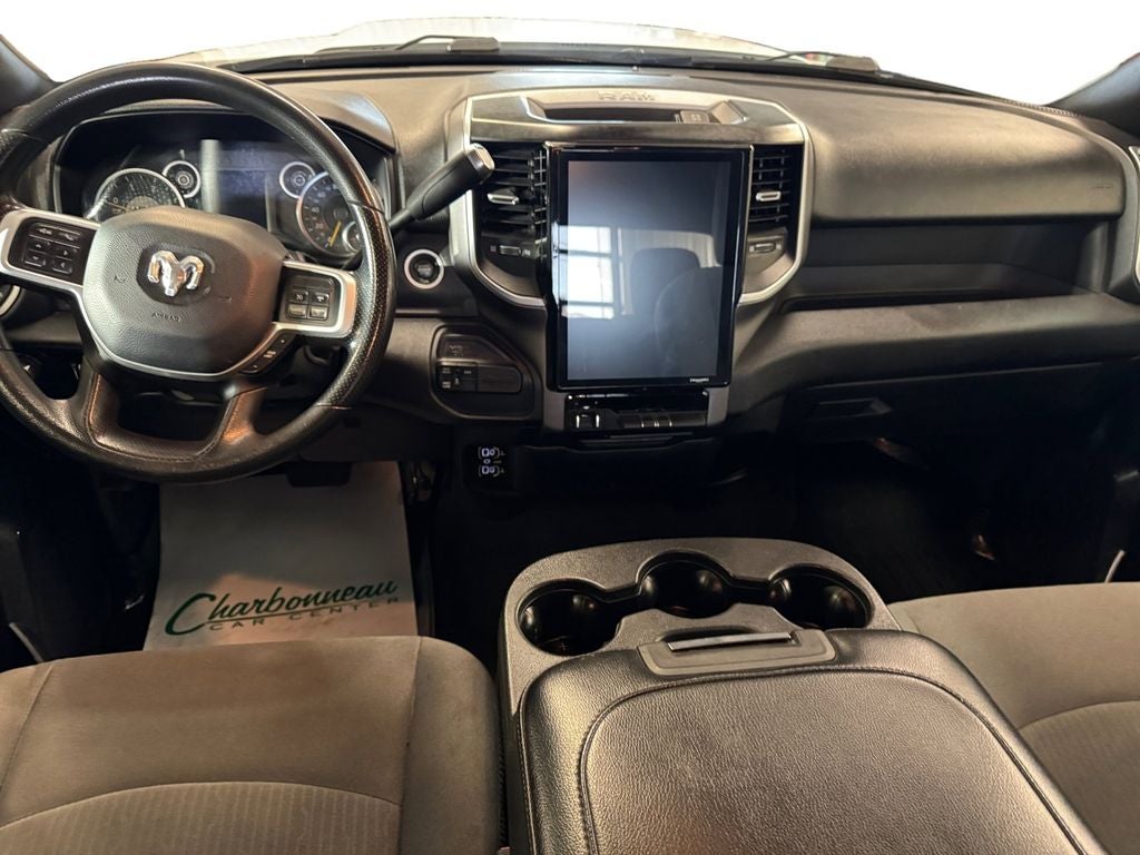 Used 2021 Bright White Clearcoat RAM Big Horn Crew Cab 4x4 6