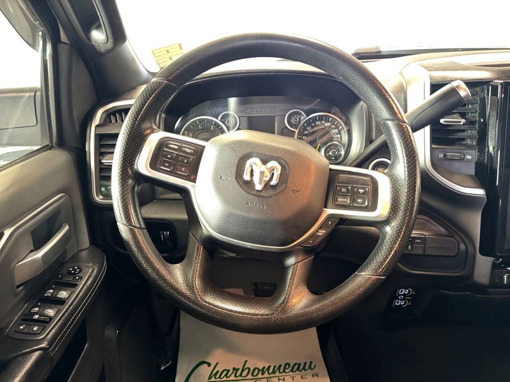 Used 2021 Bright White Clearcoat RAM Big Horn Crew Cab 4x4 6