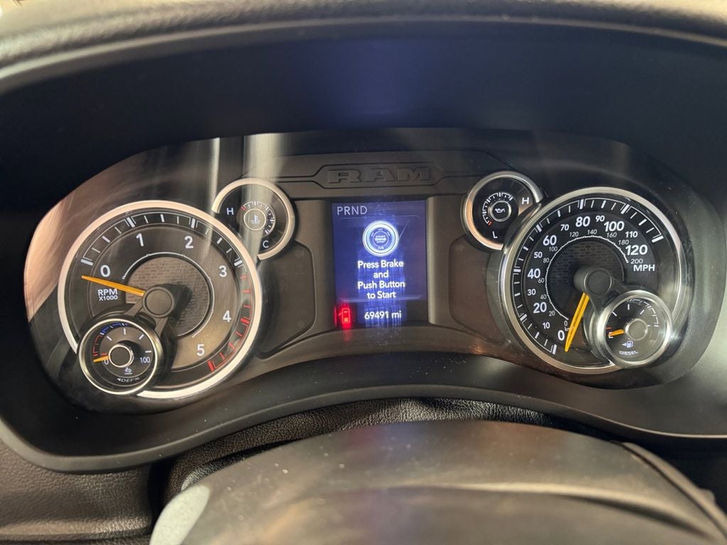 Used 2021 Bright White Clearcoat RAM Big Horn Crew Cab 4x4 6