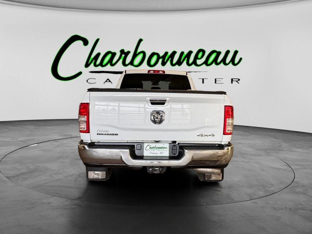 Used 2021 Bright White Clearcoat RAM Big Horn Crew Cab 4x4 6