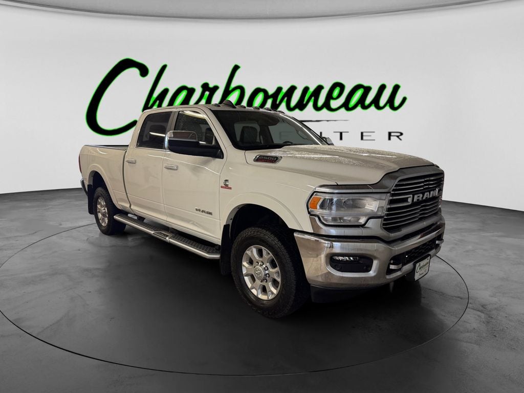 Used 2022 Pearl White RAM Laramie Crew Cab 4x4 6