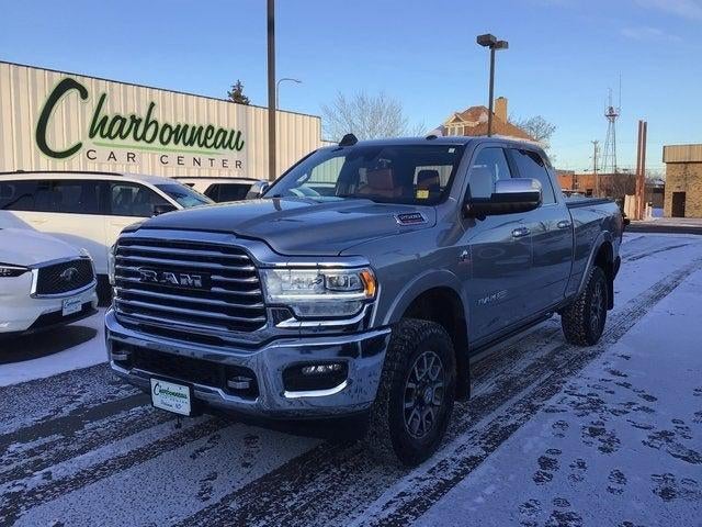 Used 2021 Billet Silver Metallic Clearcoat RAM Limited Longhorn Crew Cab 4x4 6