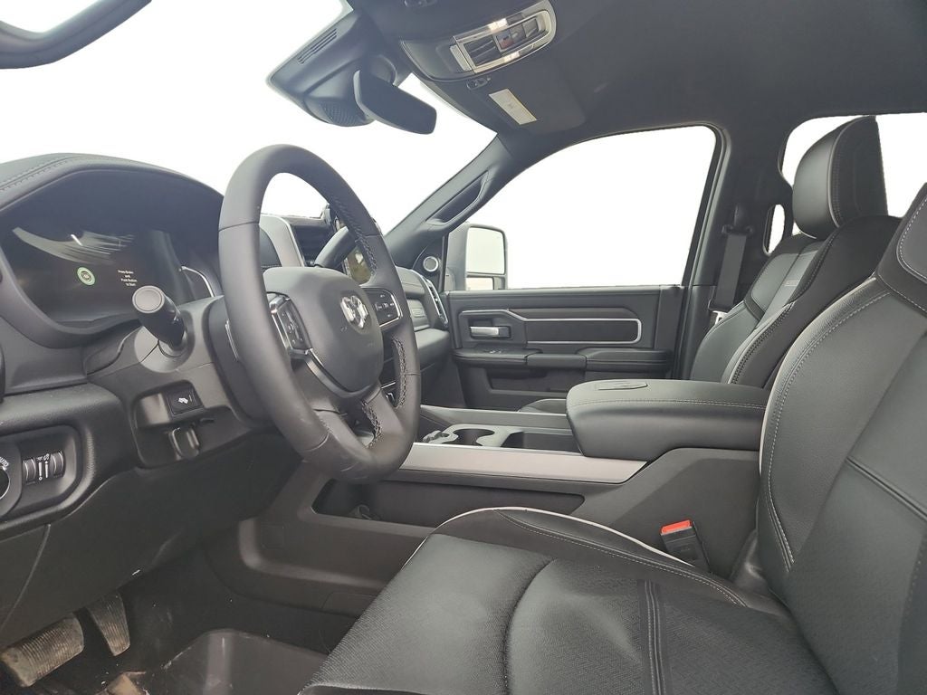 Used 2025 Bright White Clearcoat RAM Laramie Crew Cab 4x4 8