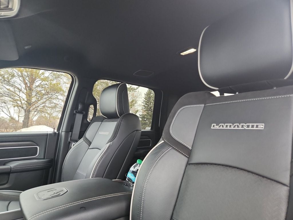 Used 2025 Bright White Clearcoat RAM Laramie Crew Cab 4x4 8