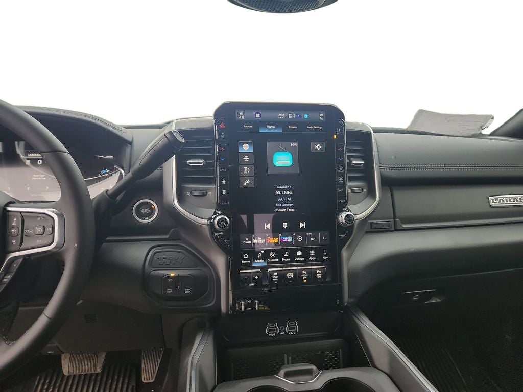 Used 2025 Bright White Clearcoat RAM Laramie Crew Cab 4x4 8