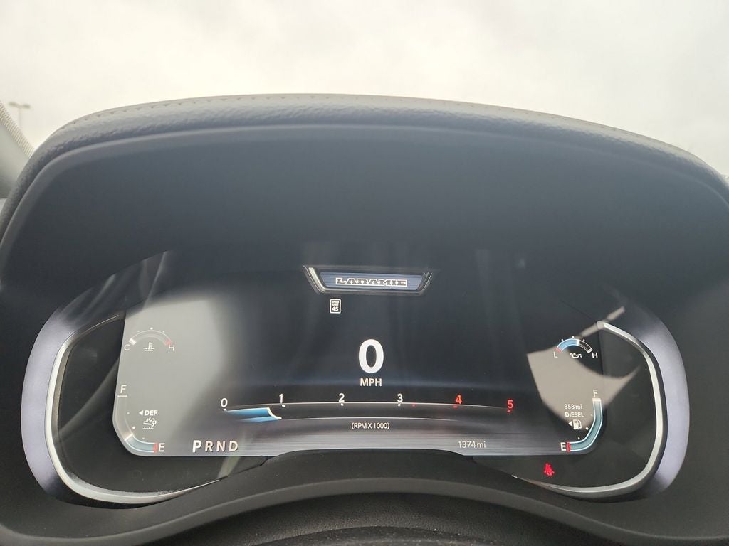 Used 2025 Bright White Clearcoat RAM Laramie Crew Cab 4x4 8