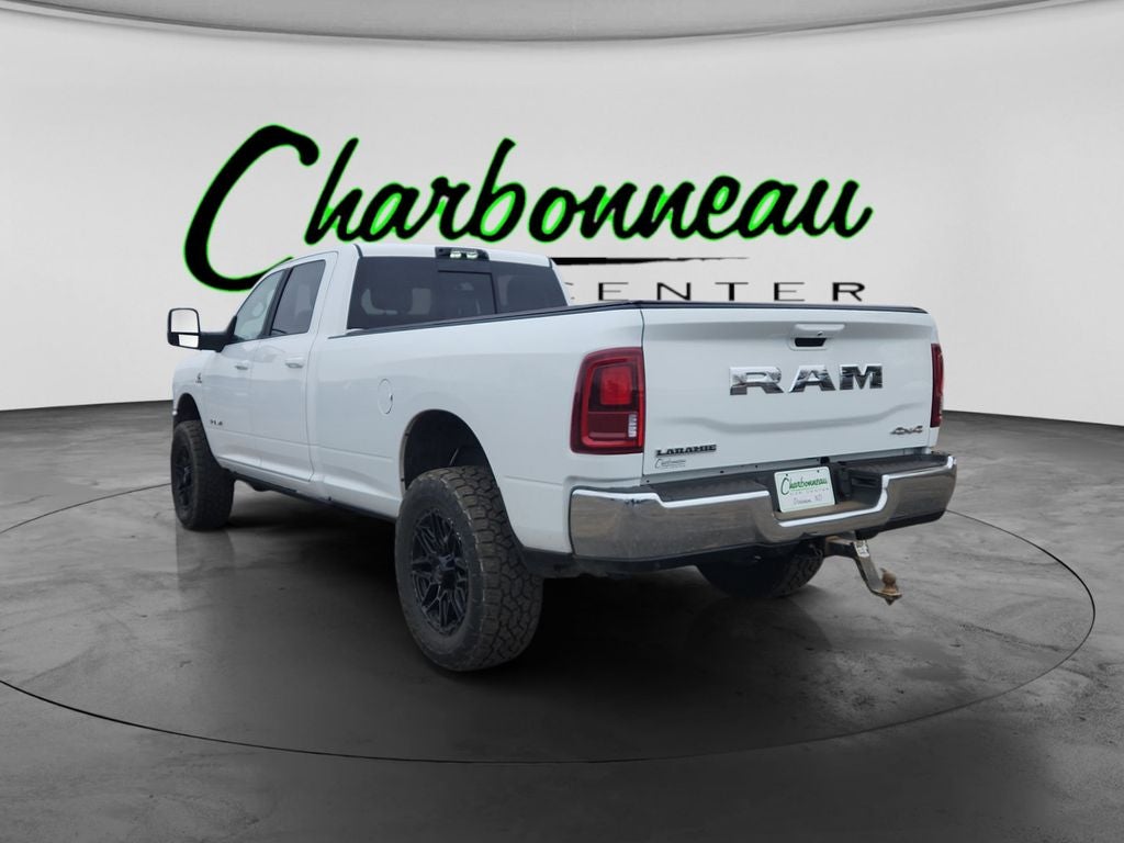 Used 2025 Bright White Clearcoat RAM Laramie Crew Cab 4x4 8