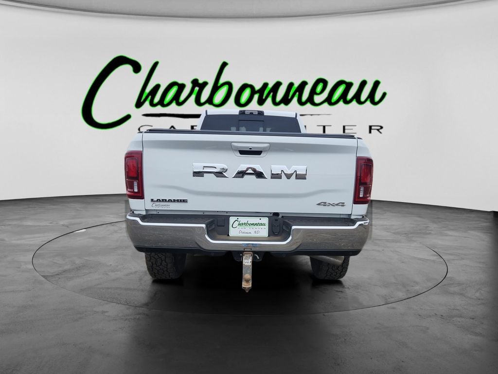 Used 2025 Bright White Clearcoat RAM Laramie Crew Cab 4x4 8