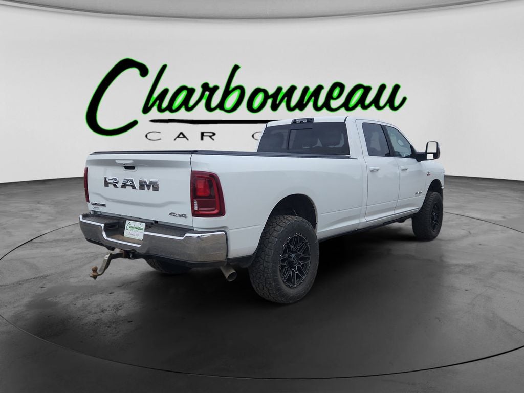 Used 2025 Bright White Clearcoat RAM Laramie Crew Cab 4x4 8