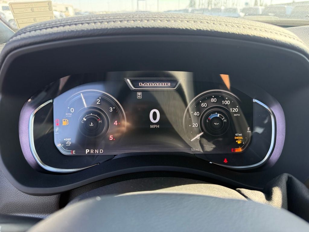 Used 2025 Diamond Black Crystal Pearlcoat RAM Laramie Crew Cab 4x4 8