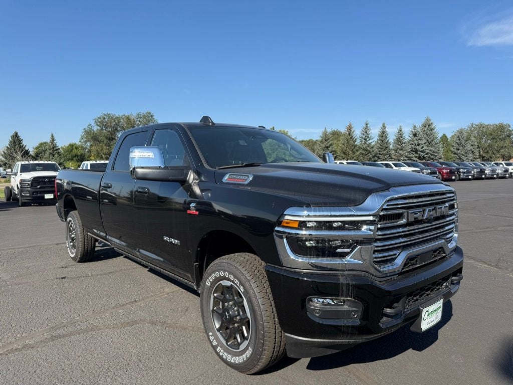 Used 2025 Diamond Black Crystal Pearlcoat RAM Laramie Crew Cab 4x4 8