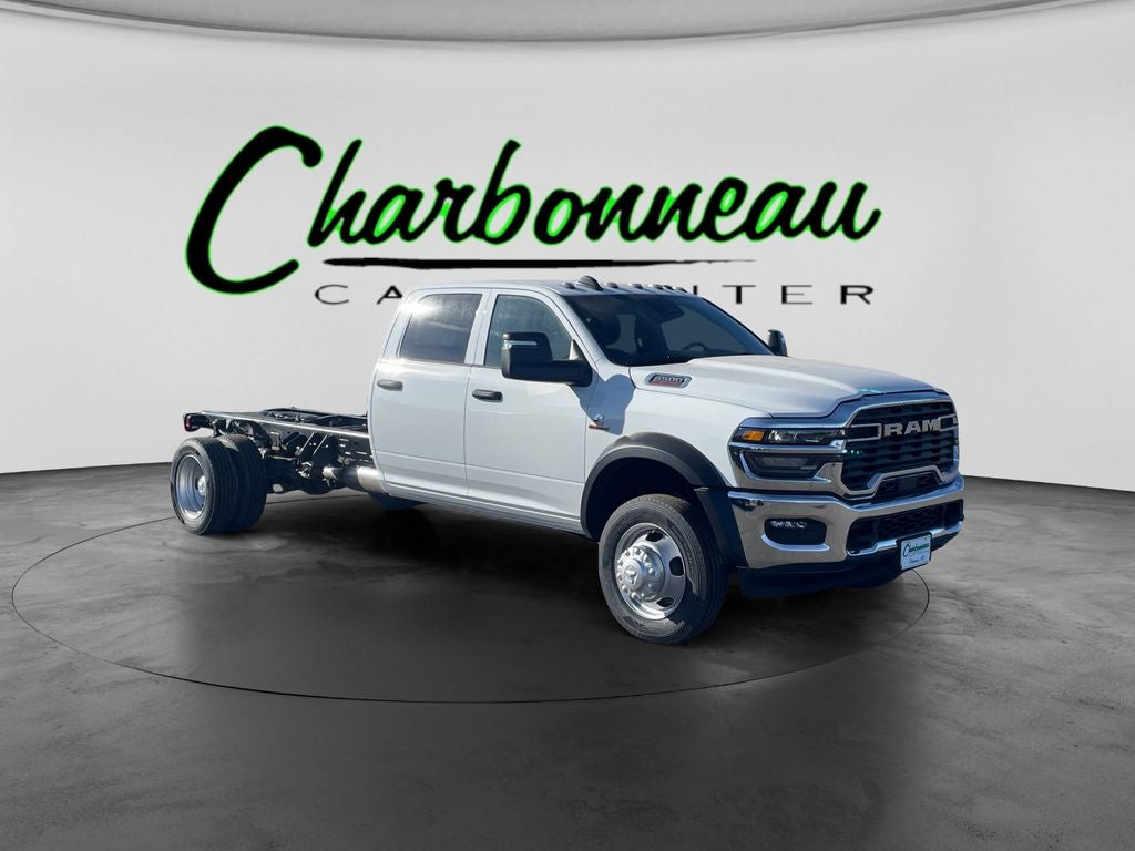 New 2026 Bright White Clear-Coat Exterior Paint RAM RAM 5500 TRADESMAN CHASSIS CREW CAB 4X4 84