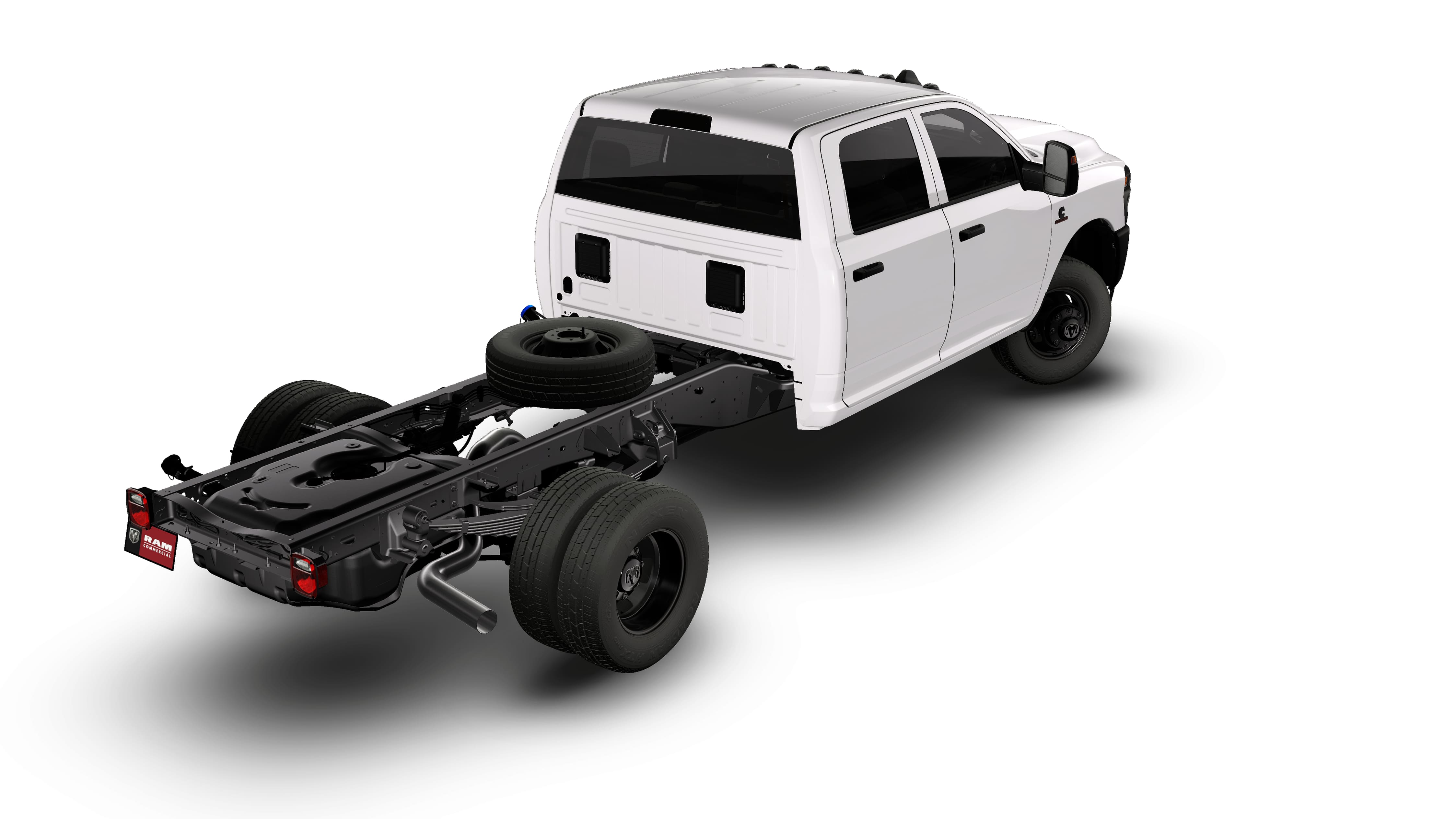 New 2026 Bright White Clear-Coat Exterior Paint RAM RAM 3500 TRADESMAN CREW CAB CHASSIS 4X4 60