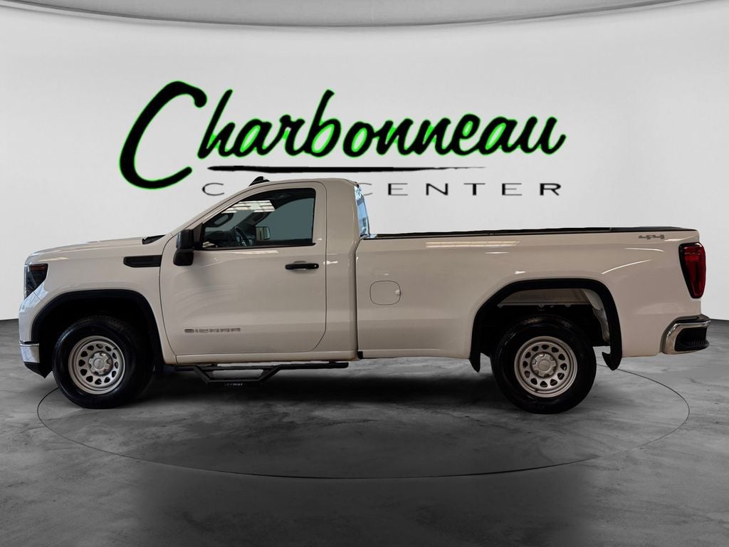 Used 2024 Summit White GMC 4WD Regular Cab Long Box Pro image 2