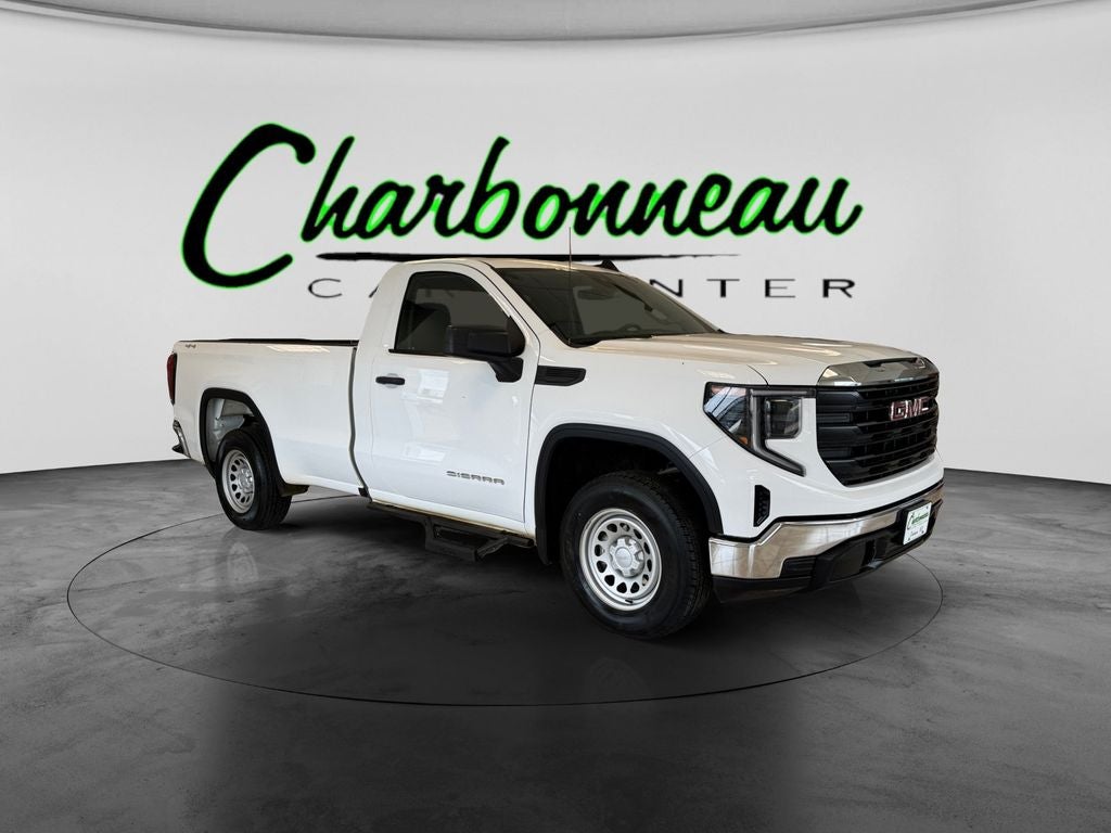 Used 2024 Summit White GMC 4WD Regular Cab Long Box Pro image 7