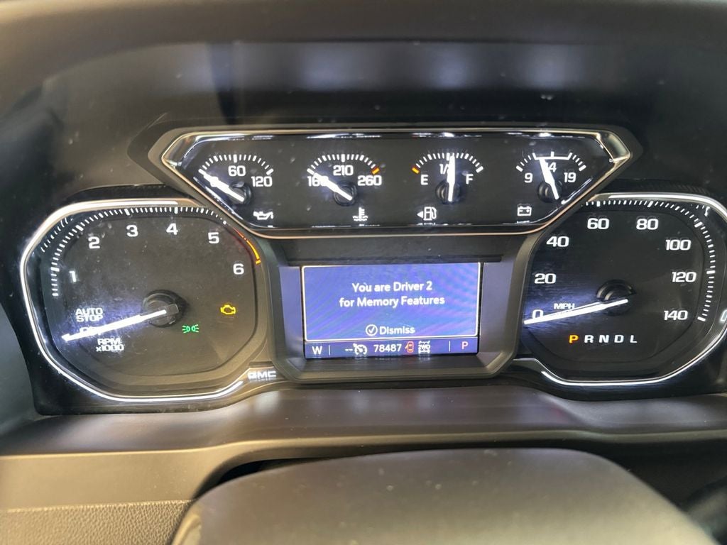 Used 2021 Satin Steel Metallic GMC 4WD Crew Cab Short Box SLT image 14