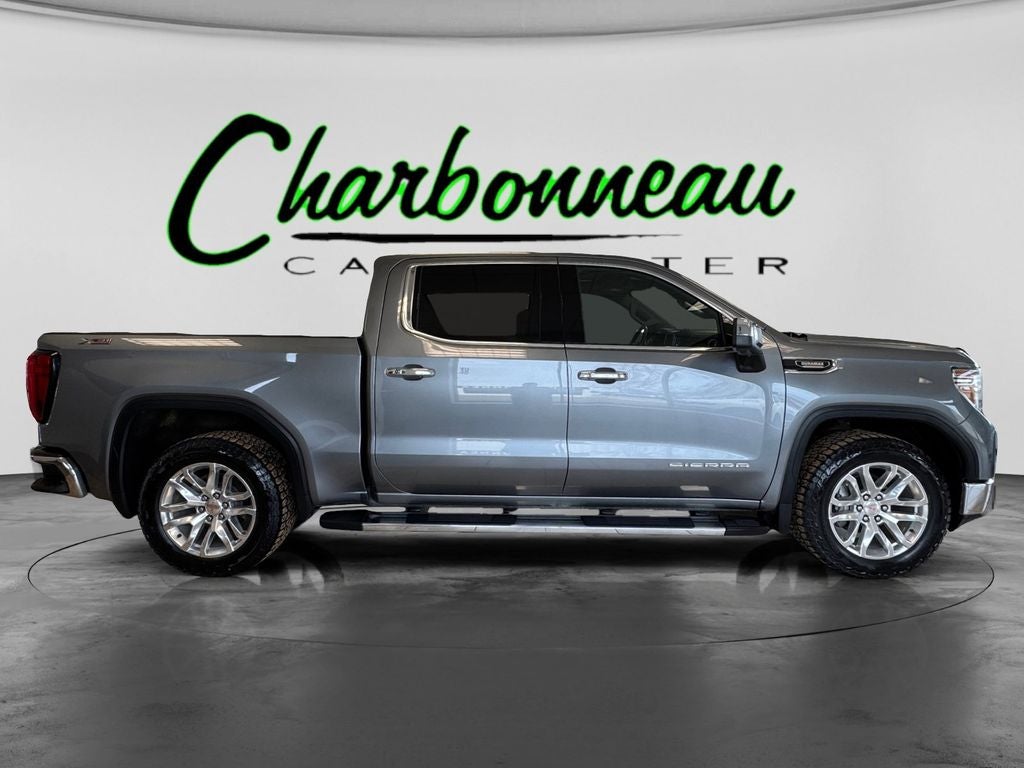 Used 2021 Satin Steel Metallic GMC 4WD Crew Cab Short Box SLT image 6