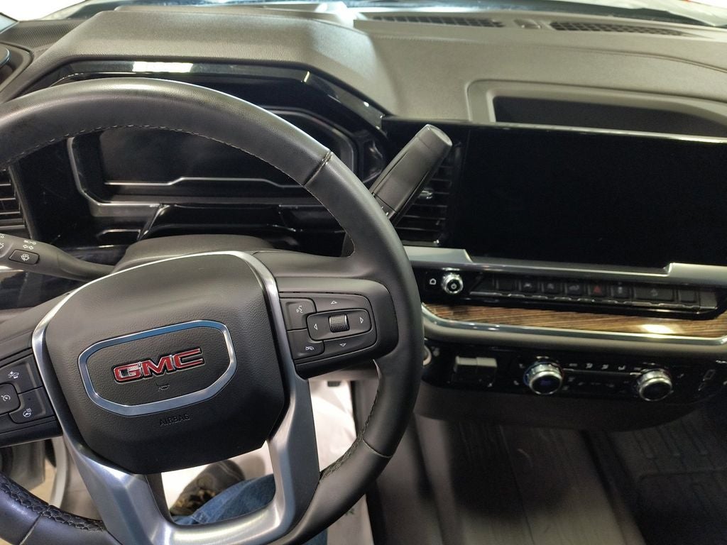 Used 2024 Thunderstorm Gray GMC 4WD Crew Cab Short Box Elevation with 3SB image 12